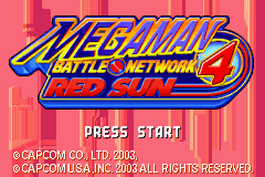 Mega Man Battle Network 4 Red Sun